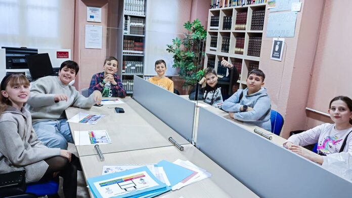 el encuentro tenia lugar en depedencias de la biblioteca municipal medrano