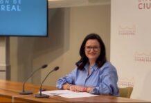 Rueda de prensa de Rocío Zarco en la Diputación de Ciudad Real anunciando ayudas a aldeas y fondo financiero para municipios