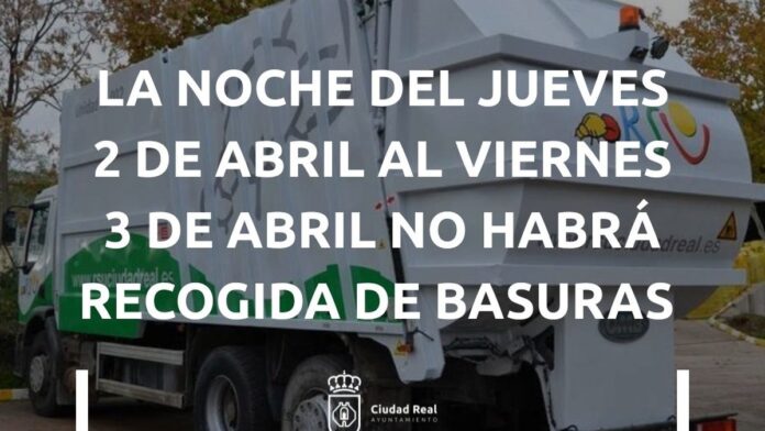 no recogida de basura del 2 al 3 de abril 2026 vf