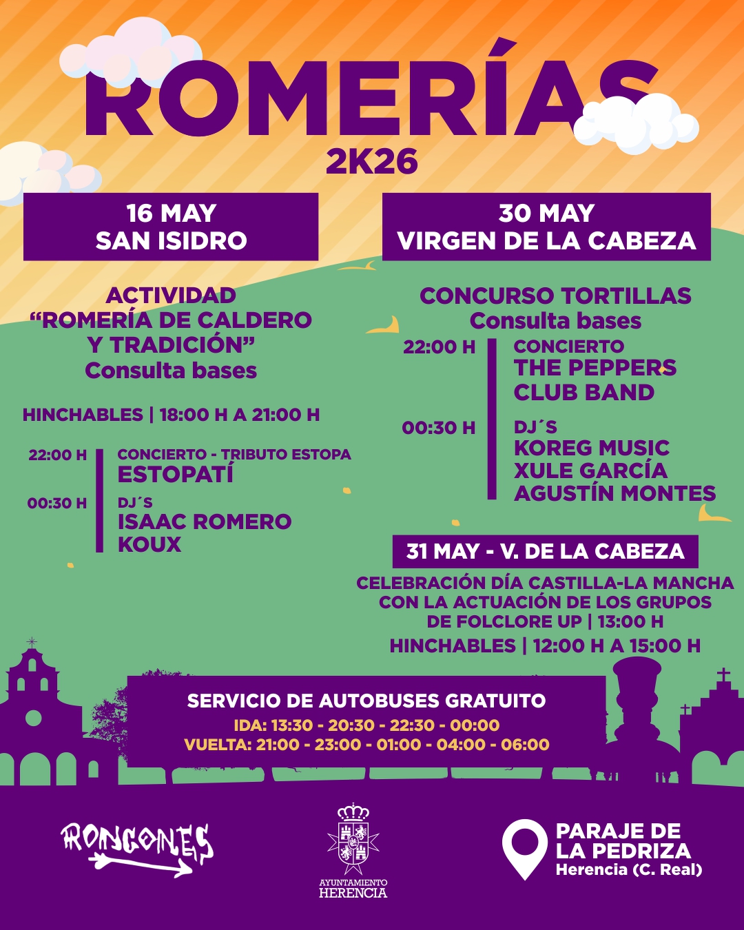 Herencia impulsa romerías con tradición y buses 1 RESUMEN romeria 2026