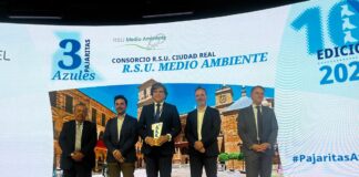 recogida escenario pajaritas azules 2026