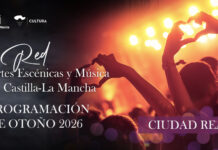 Cartel programación de la Red de Artes Escénicas y Musicales de la provincia de Ciudad Real