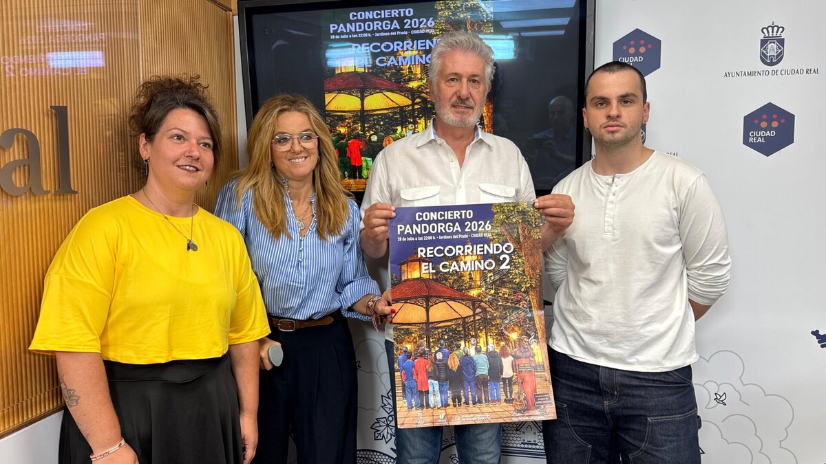 Presentación del concierto de la Pandorga en el Ayuntamiento de Ciudad Real.