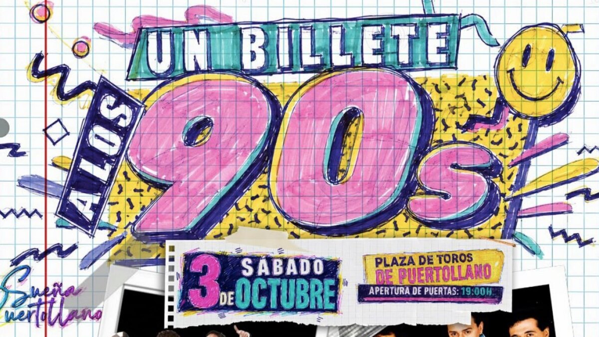 "Un billete a los 90's"