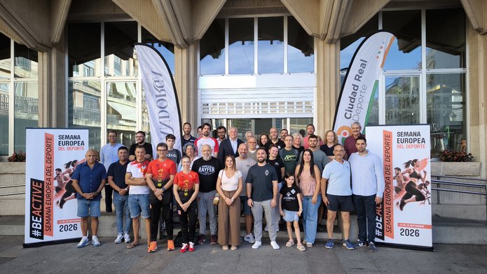 Presentación de la Semana Europea del Deporte de Ciudad Real con representantes municipales y entidades deportivas participantes