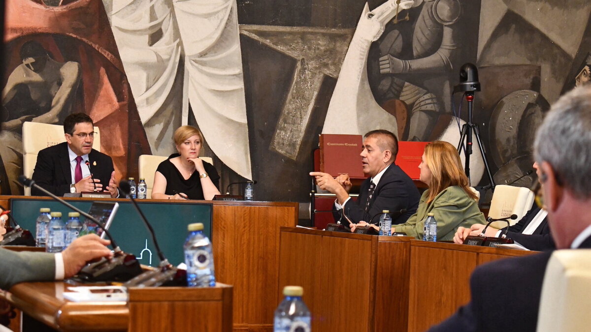 José Manuel Bolaños durante el Pleno extraordinario de la Diputación de Ciudad Real