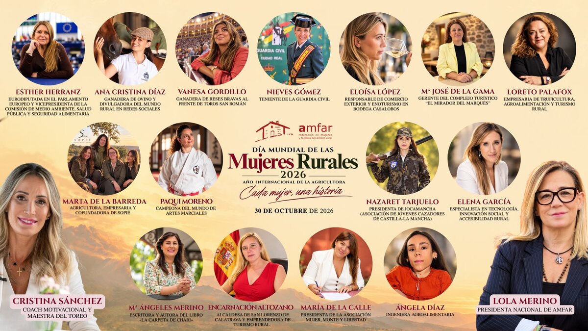 Jornada de AMFAR en Ciudad Real dedicada a las mujeres rurales, con la participación de Cristina Sánchez y representantes de distintos sectores profesionales. Jornada de AMFAR en Ciudad Real dedicada a las mujeres rurales, con la participación de Cristina Sánchez y representantes de distintos sectores profesionales.