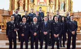 Miguel Ángel Valverde durante la celebración de los Santos Ángeles Custodios en Bolaños de Calatrava