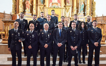 Miguel Ángel Valverde durante la celebración de los Santos Ángeles Custodios en Bolaños de Calatrava