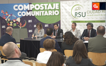Representantes institucionales en las jornadas de clausura del proyecto CORE en Bolaños de Calatrava.