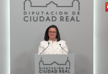 Rocío Zarco, portavoz del Gobierno de la Diputación de Ciudad Real, durante una intervención sobre las ayudas provinciales al empleo y a los municipios.