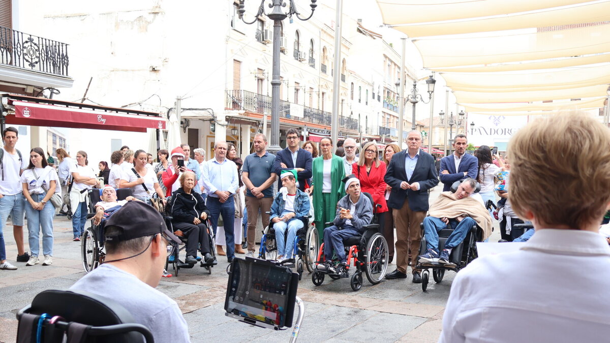 Plaza Mayor de Ciudad Real por el Día Mundial de la Parálisis Cerebral