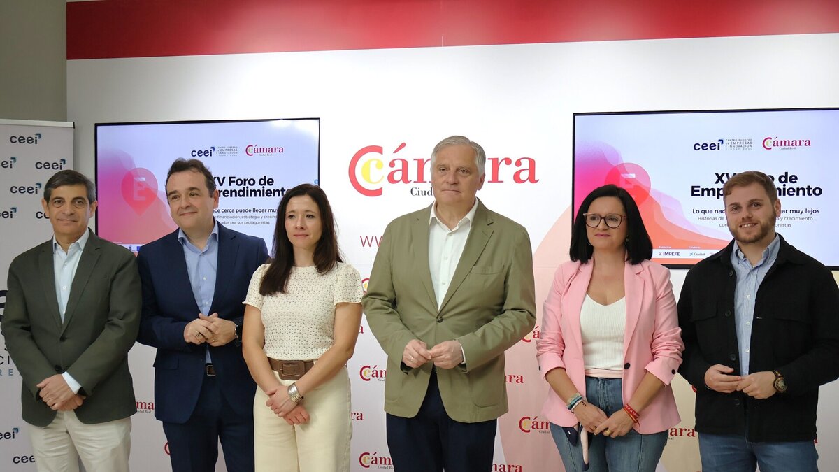 XV Foro de Emprendimiento en la Cámara de Comercio de Ciudad Real.