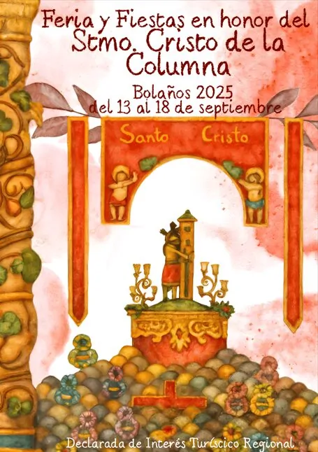 Mateo Gómez Arreaza, de 12 años, gana el cartel de la Feria y Fiestas de Bolaños 2025 1 cartel