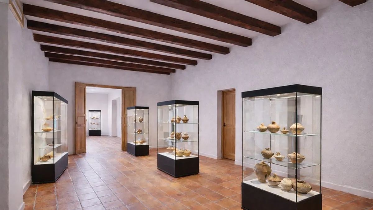 recreacion de una de las salas tal y como quedara para exposicion de piezas arqueologicas