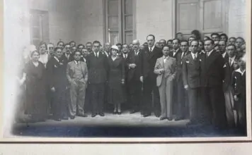 fotografia del acto inaugural del instituto 23 de octubre de 1932